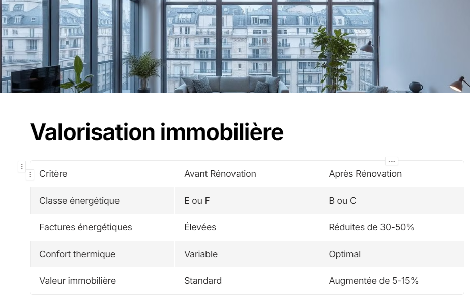 Valorisation immobilière